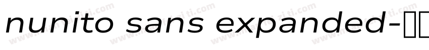 nunito sans expanded字体转换